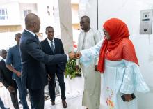 Visite du Ministre Abdourahmane Sarr au Personnel de l'UNAPPP Point E