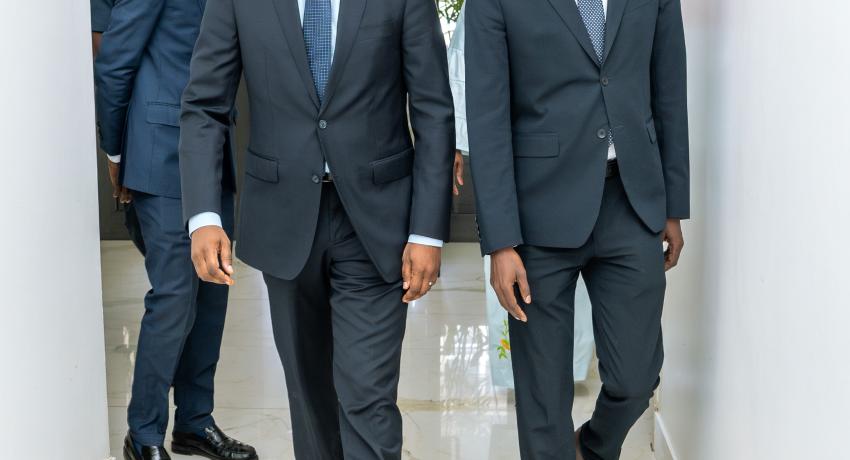 Visite du Ministre Abdourahmane Sarr au Personnel de l'UNAPPP Point E