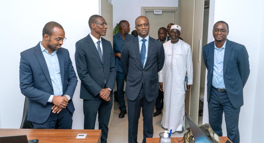 Visite du Ministre Abdourahmane Sarr au Personnel de l'UNAPPP Point E